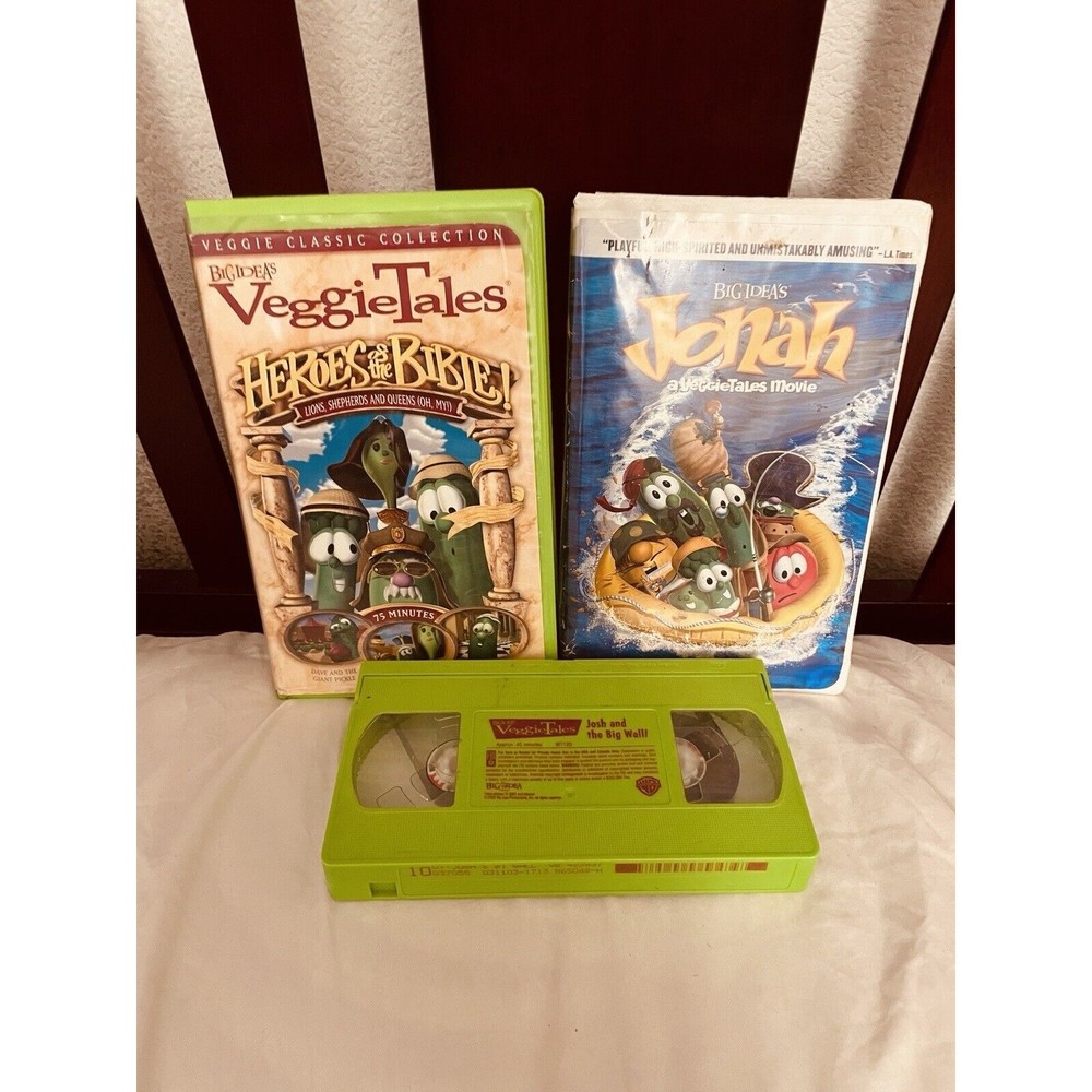 Veggie Tales VHS Lot of 3 | Pre-Owned | Various Titles | Titles in Description